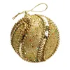 Boule de noël décorative boules de boules de paillettes de strass de noël décoration d'ornement d'arbre de noël 8CM pendentif de noël marchandisesF3012112180