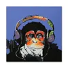 Decorato Immagine astratta Arte Pittura su tela Dipinto a mano Scimpanzé Pittura a olio King Kong per la decorazione della parete del divano [Senza cornice]