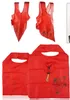 Biedronka domowa organizacja przechowywania rozmaitości torby na ramię biedronka składana torba składana ekologiczna torba na zakupy z kreskówek czerwona duża pojemność