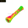 Rijke Hond Hoorn Vorm FDA Siliconen Glas Roken Herb Pijp 20mm One Hitter Dugout Tabak Sigaretten Accessoires Groothandel