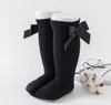 Prinses roze sokken grote boog sokken effen kleur kids sokken footsocks peuter meisje katoenen sok mode baby schoeisel 7 kleuren optioneel BT4830