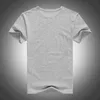 T-Shirt blanc à manches courtes pour hommes, marque personnalisée, couleur unie, 100% coton, vêtements d'été pour la maison, 1 lien d'échantillon