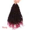 Bomb Twist Crochet Hair 14 pouces Spring Twist Tressage Passion Twist Pré-boucle Crochet Synthétique Extension de Cheveux Fluffy Twisted Dreadlocks Cheveux pour Femmes LS02