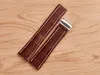 Watchband 22mm 24mm Black Brown Blue Watch band Crocodile Lines Genuine Leather Strap Stainless Steel Folding Buckle Suitable For 292w