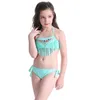 여자 수영복 놓은 여자 수영복 반바지 2 개 세트 어린이 술 비키니 수영복 여름 패션 수영 의상 2 색 DHW2609