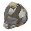 Outdoor Tactical Airsoft Masker Schieten Bescherming Uitrusting V6 Metaal Staaldraad Mesh Volledig Gezicht NO030092464969