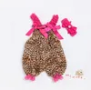 Body per neonate per bambini con fascia per capelli pagliaccetto leopardato tutina per capelli abiti per vestiti tuta per neonati 0-24 M molti stili BY0875