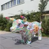 Free Shipping Walking Inflatable Bull Dress Inflatable Bull Costume Suit For Spanish Bullfight Parade Event Decoration