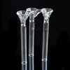 Vetro Bong Downstem Bowl Scivolo maschio e stelo femmina con tubo downstem semplice in gomma nera per impianto petrolifero per tubi dell'acqua