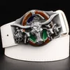 Men039S läderbälte Western Cowboy Belt Punk Rock Wild West Cowboy Bull Head Cow Leather Belt Metal Buckle Hip Hop Men Gift 111047974