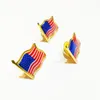 10 stks / partij Amerikaanse Vlag Revers Pin United States USA Pet Tie Tack Badge Pins Mini Broches voor Kleding Tassen Decoratie