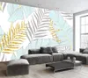 Roze groene gradiënt nordic stijl wallpapers patroon cement muur papier woonkamer slaapkamer slaapkamer tv achtergrond