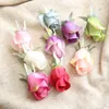 10 stks / partij 4.5cm kunstmatige zijde rose bud bloemen hoofden simulatie rose toppen home decor bruiloft DIY decoratie rose bud hoofd