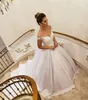 Vestido De Noiva Elegante Perlen Spitze Appliques Brautkleider Lange Sexy V-ausschnitt A-linie Brautkleider Robe De Mariee