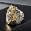 Hot Championship Rings hochwertiger cooler Punkstil runder Steinring Männer Silber Farbe Geschnitzte Ringe Geschenke für Jungen 344d