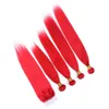 Bundles de cheveux humains vierges indiens droits Offres 4Pcs avec fermeture en dentelle 4x4 5Pcs Lot Tissages de cheveux de couleur rouge avec partie Closu5482926