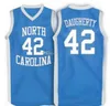 Brad Daugherty #42 North Carolina Tar Heels College Retro Basketball Jersey's Men's ED Custom Numero Nome Maglie