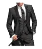 Formale Herrenanzüge Armeegrün 2020 Slim Fit Samt Revers Bräutigam Anzug Herren Smoking Blazer Hochzeit/Abschlussball Anzüge 3 Stück