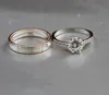 2019 Nieuwe Collectie Paar Ringen Luxe Sieraden 925 Sterling Zilveren Ronde Cut White Topaz CZ Diamond Party Dames Wedding Band Ring voor Mannen Gift