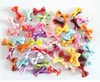 100pcs Mini Bow Hairgrips Kids Sweet Girls Solid Dot Stripe Printing Hair Clips Kids Hairpins Hair Styling Tool Hair Accessories