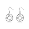 Brand new sterling silver plate Empty Roman Earrings DFMSE041,women's 925 silver Dangle Chandelier earrings 10 pairs a lot