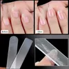 Tamax NA033 ensemble de limes à ongles en cristal gravé Double face en verre cristal pour l'art des ongles Alternative aux planches d'émeri en métal et au tampon