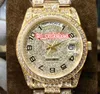 2019 New Men039s Wristwatch Face numérique Diamond Watch Diamond Case Diamond Watch Watch Watch Automatic Mechanical Hip Hop WATC5637453