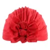 21 couleurs grand nœud désordonné bébé filles garçons coton chapeau trois nœud casquette nouveau-né infantile Turban noué bonnet chaud bandeau