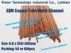 0.8x300MM Cuivre Tube Multicanal (50pcs ou 100pcs) Cuivre EDM Tube Dia. = 0.8mm Longueur = 300mm Cuivre Electrode Tube-Multihole EDM FORAGE