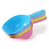 Pale per cani Alimentatore in plastica per animali domestici Multi colore Portatile per alimenti per gatti Scoop Spade Forniture per animali domestici non tossiche rispettose dell'ambiente XD22887