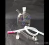 Color flat glass Pisces hookah Wholesale Glass bongs Oil Burner Water Pipes Rigs Smoking Free