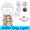 Universal LED Light Selfie Light Ring Light Flash Lampa Selfie Ring Belysning Kamera Fotografi till iPhone Samsung med Retail Package