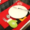 Christmas Table Mat Kitchen Ornaments Placemats Cutlery Fork Knife Decorations For Home Restaurant Hotel Party XD21230