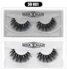 3D Mink rzęsy Hurtownie Naturalne fałszywe rzęsy 3D Mink Laszy Miękkie Makijaż Rozszerzenie Makeup Fake Eye Lashes Series 3D