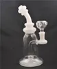 8" Glass Bongs Water Pipe Dab Oil Rigs Honeycomb matrix Perc glass Beake Bong Heady recycle Bubbler water bong with 14mm oil burner pipe a