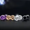 New 925 Sterling Silver CZ Stud Earring For Women Men Fine Jewelry Simple Trendy Cubic Zircon Ear Studs Wedding Jewelry