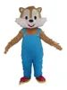 2019 Factory New Adult Blue Trousers Squirrel Mascot Costume For Adult to Wear238o