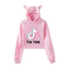 Women's Hoodies Sweatshirts Tik Tok Bluza Kpop Spring Autumn Hoodie Women Kawaii Sudaderas Pullovers Cute Casual Full Sleeve Solid Bluzy