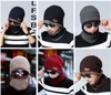 2 pz / lotto inverno beanie cappello sciarpa set adulto per bambini dimensione calda maglia cappello a maglia spessa maglia cranio tappo per uomini donne