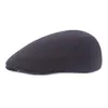 SLECKTON Fedora casquette plate casquette à visière décontracté coton béret rétro avant chapeau solide gavroche hommes chapeaux bérets Gatsby Baker Boy13930284