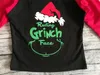 Vêtements assortis de Noël en famille 2019 Mère et fille T-shirt assorti à manches longues Lettre imprimée Tops Coton Styles longs Vêtements