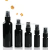 Plastic Spray Bottle 60ml Empty Black Spray Pump Bottle 50ml Spray Bottle 20ml 30ml Empty Plastic Cosmetic Container 100ml 50pcs