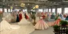 Elegancka sukienka Prom Długa 2019 Suknia Balowa Frezowanie Crystal Cap Krótkie Rękawy Tulle Burgundia Formalna Party Suknie Wieczorowe Robe De Soiree