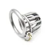 Stainless Steel Virginity Lock Chastity Device Cock Cage CB6000 metal BDSM bondage penis ring lock restraint male sex toys