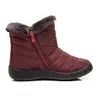 Kancooold Plus Size 35-43 2019 Winter New Snow Boots أنبوب أنبوب سميك من القطن المقاوم للماء الأحذية الجانبية للسيدات