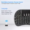 Air mouse 7 Colors Backlit i8 Mini Wireless Keyboard 24ghz English Russian 7 Colour Air Mouse with Touchpad Remote Control Androi5570519