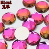 Micui 50 pz 20mm Cristalli Rotondi Strass Acrilico Flatback Colla Su Gemme Strass Pietra di Cristallo Vestiti Abito Artigianale ZZ751270f