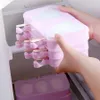 Siliconen ijsvormige popsicle mallen diy zelfgemaakte cartoon ijs ijsmaker mal met 50 houten stick jk2006xb
