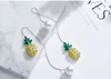 Fashion-New Pineapple Örhängen, Pearl Ear Studs, Lady med Zircon Örhängen.