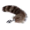 Wysokiej jakości Dorosła metalowa wtyczka z długością 35cm Fox Tail Party Surprise Prezent